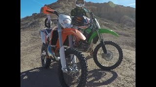 40 Mile Enduro Desert Racing Training Loop El Paso, TX on KTM 250 XC-W & Kawasaki KX250F