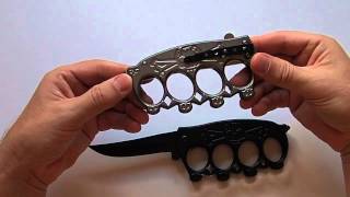 PK30 SUPER Knife - One Hand Knife Semiautomatic - Brass Knuckles