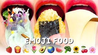 Satisfying ASMR Eating EMOJI FOOD CHALLENGE Mukbang Compilation 먹방