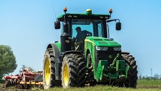 Cultivating with John Deere 8370r and Vaderstad Top Down | BBF