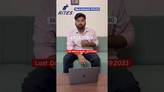 RITES Junior Assistant (HR) recruitment 2023 #youtubeshorts #govtjobs #dailyvlog #trending #aai