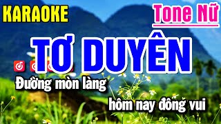 Karaoke Tơ Duyên Nhạc Sống Tone Nữ Am | Yến Như