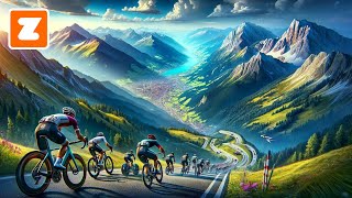 CLIMBING Achterbahn on Stage 5 of Tour de Zwift 2024