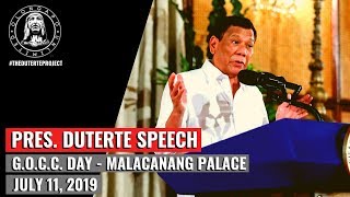 Pres. Duterte Speech - GOCC Day (July 11, 2019)