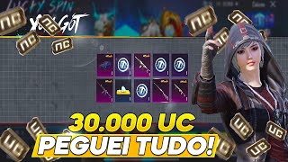 OPEN CASE 30.000 UC - PEGUEI TUDO NA CONTA DELE PUBG MOBILE #pubgmobile