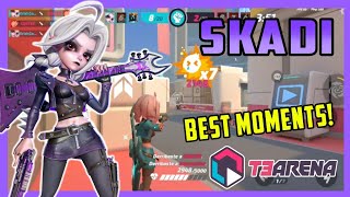 🔥SKADI LA ROCKERA PISTOLERA - T3 ARENA BEST MOMENTS! 😎