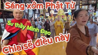 Sáng 06/9 Đoàn  Phật Tử huyện Xuyên Mọc đến đãnh lễ sư thầy Minh Đạo và thăm các chú tiểu