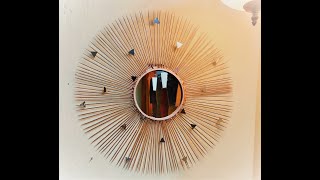 DIY Sunburst Mirror|Easy Home Decor Idea| Wall Hanging