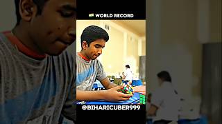 Pavan Ravindra solve cube in 5.58 seconds 🇮🇳 world record #viral #rubikscube #shorts