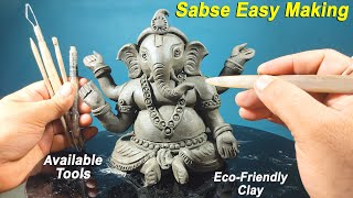 Sabse Easy Ganesh Making process | Ganesh murti making | Anybody Can Make This Ganapati | Art Tech