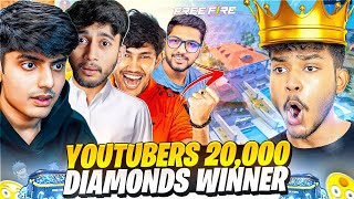 YOUTUBER'S 20,000 DIAMONDS CUSTOM GIVEAWAY WINNER 🥇🏆 Ft. @Badge99ff - Garena Free Fire