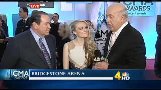 Danielle Bradbery, red carpet interview, CMA awards WSMV Channel 4