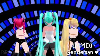 [MMD] - Miku, Teto and Neru - Gentleman ♥