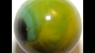 Vitro Agate Tri Lite Elite & Vitro Black Eyed Pea ~ Vintage Machine Made Marbles