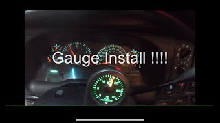 Install isspro fuel pressure gauge on 99 24v cummins!!