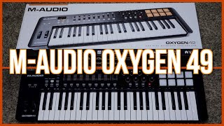 M-Audio Oxygen 49 Unboxing - i press every button (No Talking)