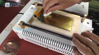 Mobile phone lcd repair machine-how to get rid of the back tape of s6 edge glass repair part 2