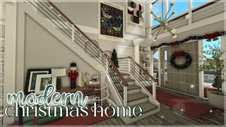 Bloxburg | Modern Christmas Family Home | Roblox | House Build