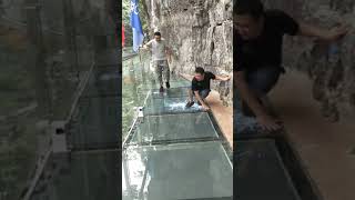 Scariest Chinese Glass Bridge | Tiktok #shorts