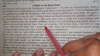 A night in the deep forest English completing story