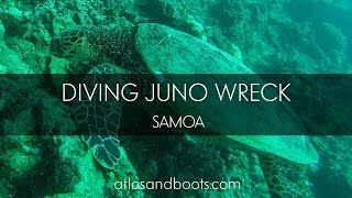 Diving Juno Wreck off Savai'i in Samoa