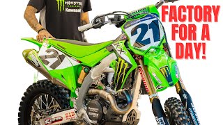 2023 Kawasaki KX450SR Test Day With Monster Energy Kawasaki