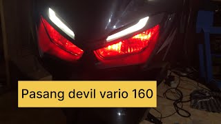 Pasang lampu devil vario 160