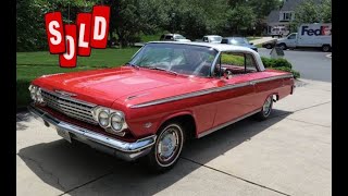 1962 CHEVY IMPALA     SOLD AT ERIC'S MUSCLE CARS