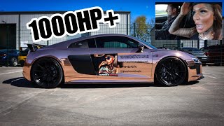 CAROLINE AND HER CRAZY 1000BHP+ TWIN TURBO AUDI R8