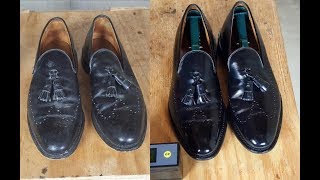 ASM Shoe Shine Allen Edmonds Astor Loafer Black Audio and Video Revised