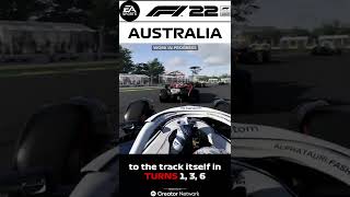 F1 22 gameplay of the brand new updated Australia track layout in #f122game