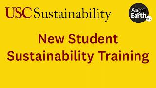 Take the Online Student Sustainability Training