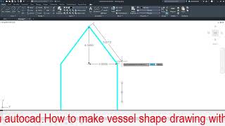 VESSEL SHAPE DIAGRAM IN AUTOCAD WITH ALL DIMENSION AND COORDINATES