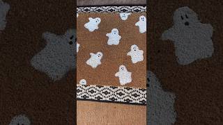 DIY ghost doormat 👻 #spookyseason #fy #popular #halloween #diy #craft