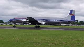 DOUGLAS DC-6B Redbull Duxford airshow 2024 @ImperialWarMuseums