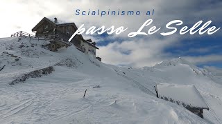 Scialpinismo in Dolomiti - Rifugio passo Le Selle, il Bergvagabunden Hütte