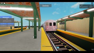 IRT Subway: Manhattan bound R62A (6) train Departing Pelham Bay Park