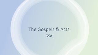 Lecture 1 Gospels and Acts The Best Books in the Bible