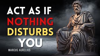 Act Like Nothing DISTURBS You Anymore | This is very powerful - Stoicism