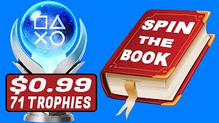 New Cheap PS5 Platinum Game With 71 Trophies - Spin The Book