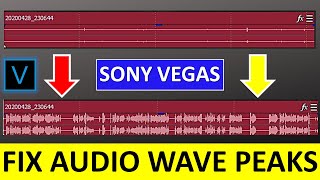 [ SOLVED ] Flat Audio Peaks or Sound Wave in Sony Vegas | Bad Audio Problem | Flat Audio Problem