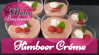 Himbeeren Dessert aus den Créme und Biscuit Resten vom Number Cake / Melis Backwelt