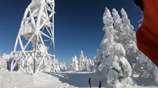 Blue Mt Fire Tower In Winter