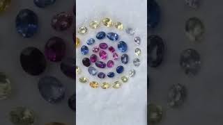 MultiColour Sapphire Natural lot 22 Carter's Origin Sri Lanka Un Heated Gem Crystal  Design Trending