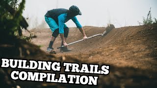 BUILDING MTB TRAILS COMPILATION (SATISFYING) 2022