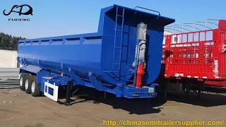 Tri axles U shape tipper semi trailer for sale Africa