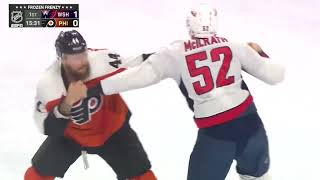 Nicolas Deslauriers Fights Dylan Mcllrath - Capitals vs Flyers - 10/22/24