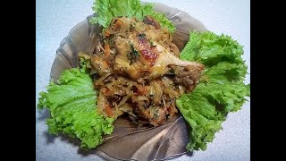 Капуста Тушеная с Грибами и Курицей  //   Braised Cabbage with Mushrooms and Chicken