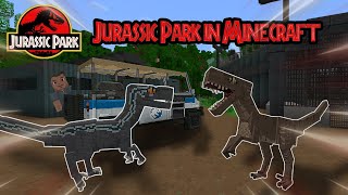 REAL Jurassic Park in MINECRAFT!!! #jurassicpark #jurassicworld #minecraft