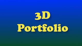 3D Portfolio with ThreeJS